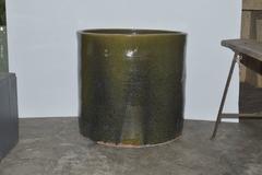 Artisan Series Glazed Terracotta Planter "Verde"