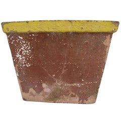 French Painted Cement Planter