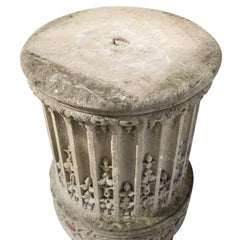 Sculpted Stone Column from the Chateau De Mouchy