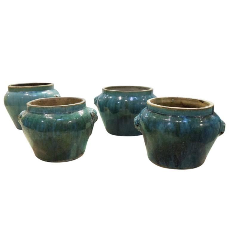 Antique Ceramic Pickle Pots, 19th Century, China In Good Condition For Sale In Culver City, CA