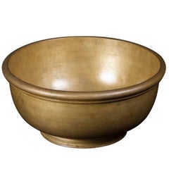 Antique Indonesian Ceremonial Bowl of Cast Bronze, 19th Century
