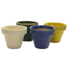 Rare Triple Rim Planters from Garden City Pottery, circa 1930