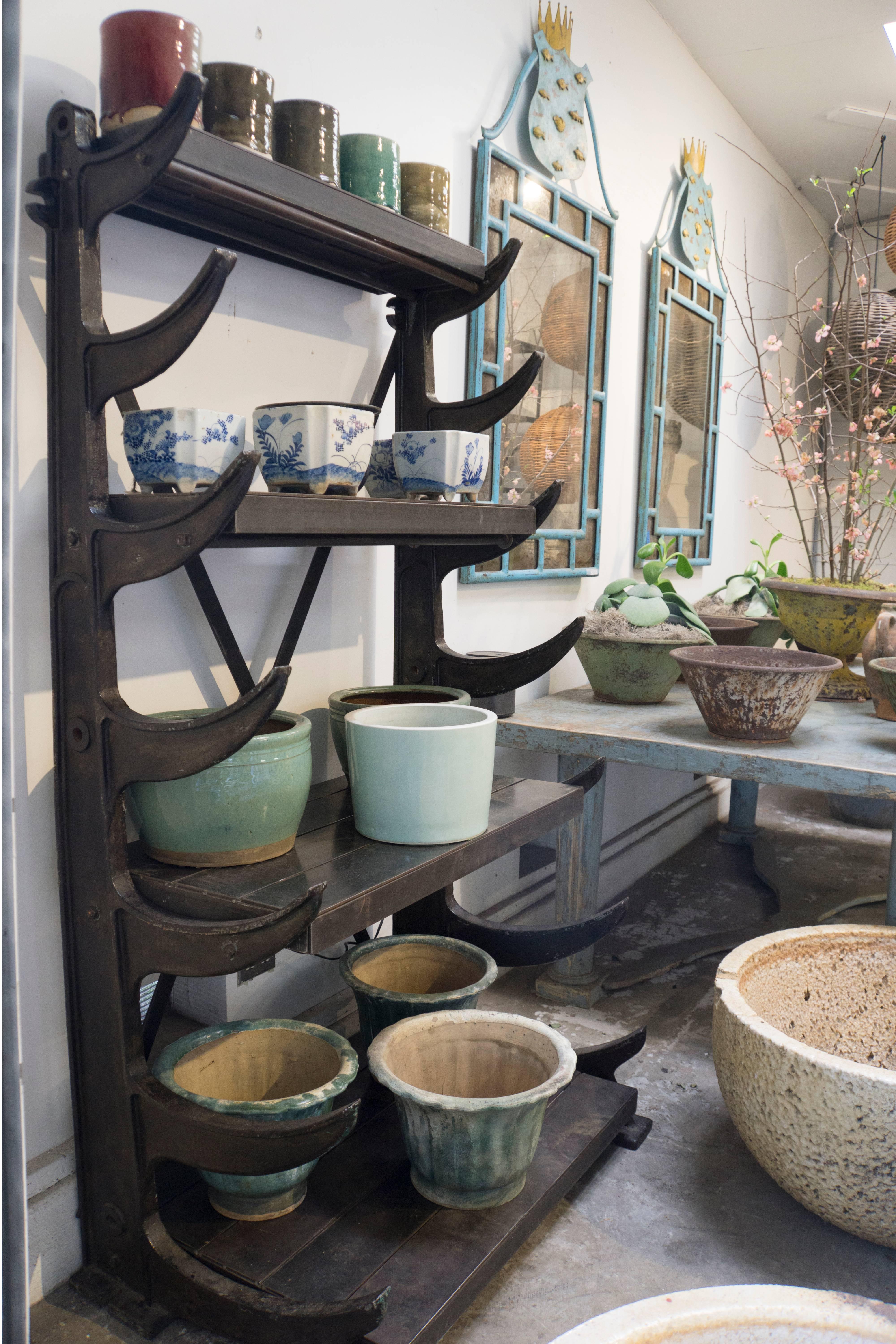 Industrial Pipe Rack Converted to Shelving, circa 1900, American 3