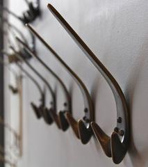 Set of Five Sculptural Hooks by Carl AuböCk