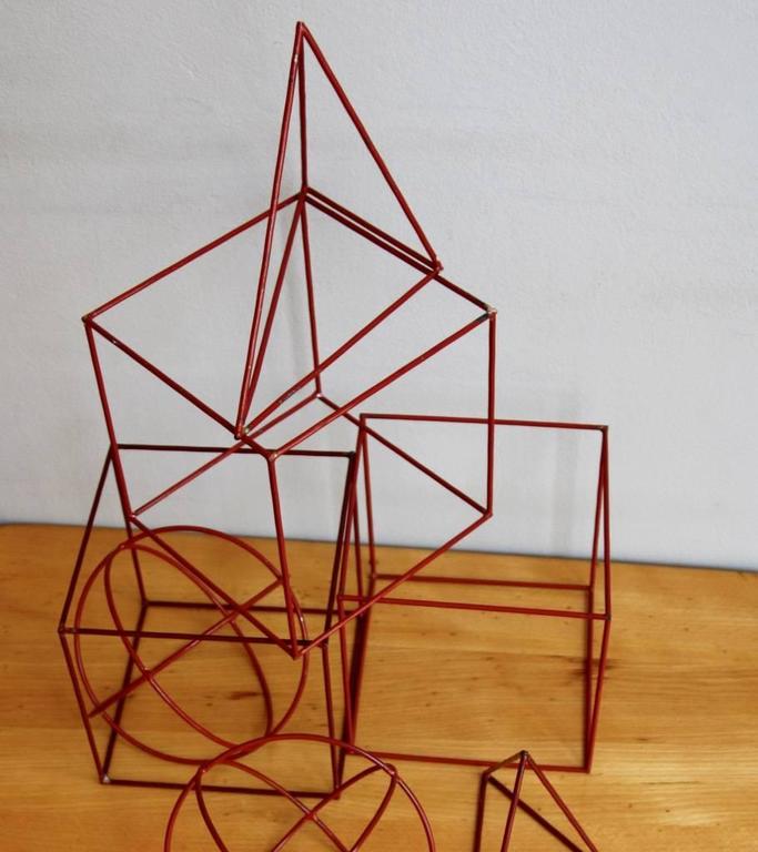Set of Three-Dimensional Shapes at 1stdibs