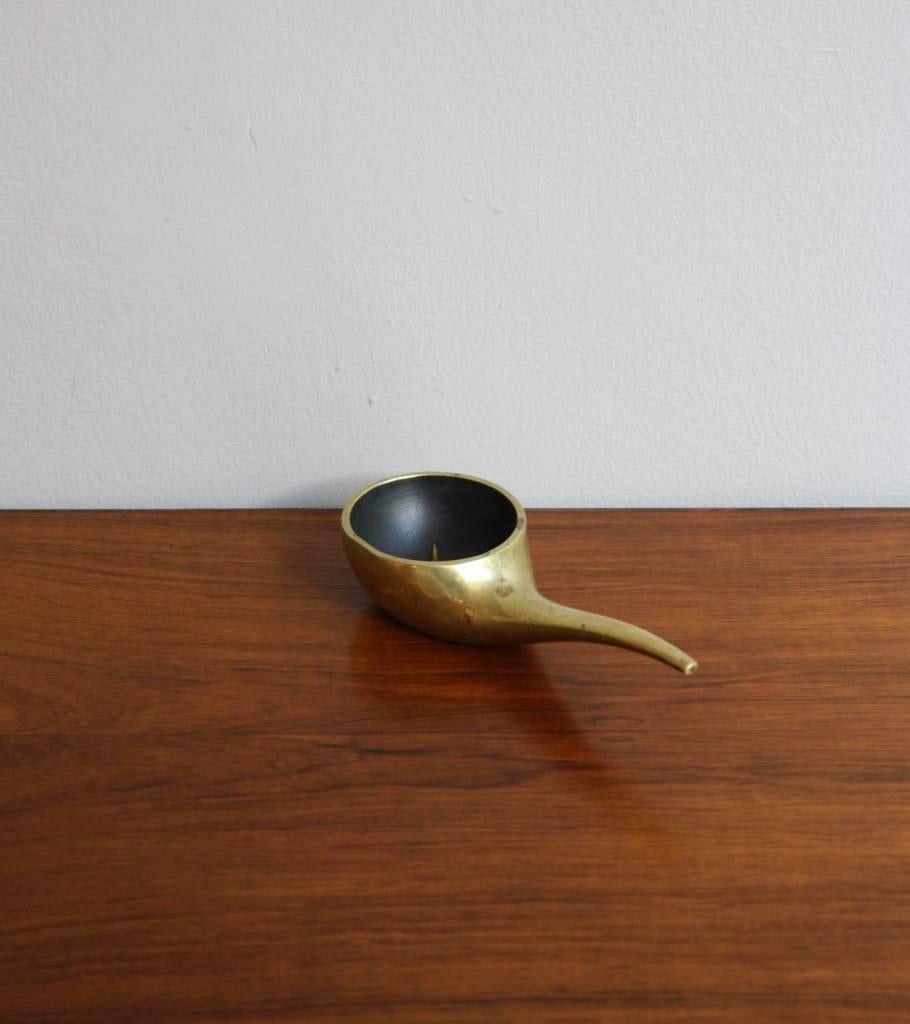 Polished Carl Auböck Pipe Shaped Candle Holder