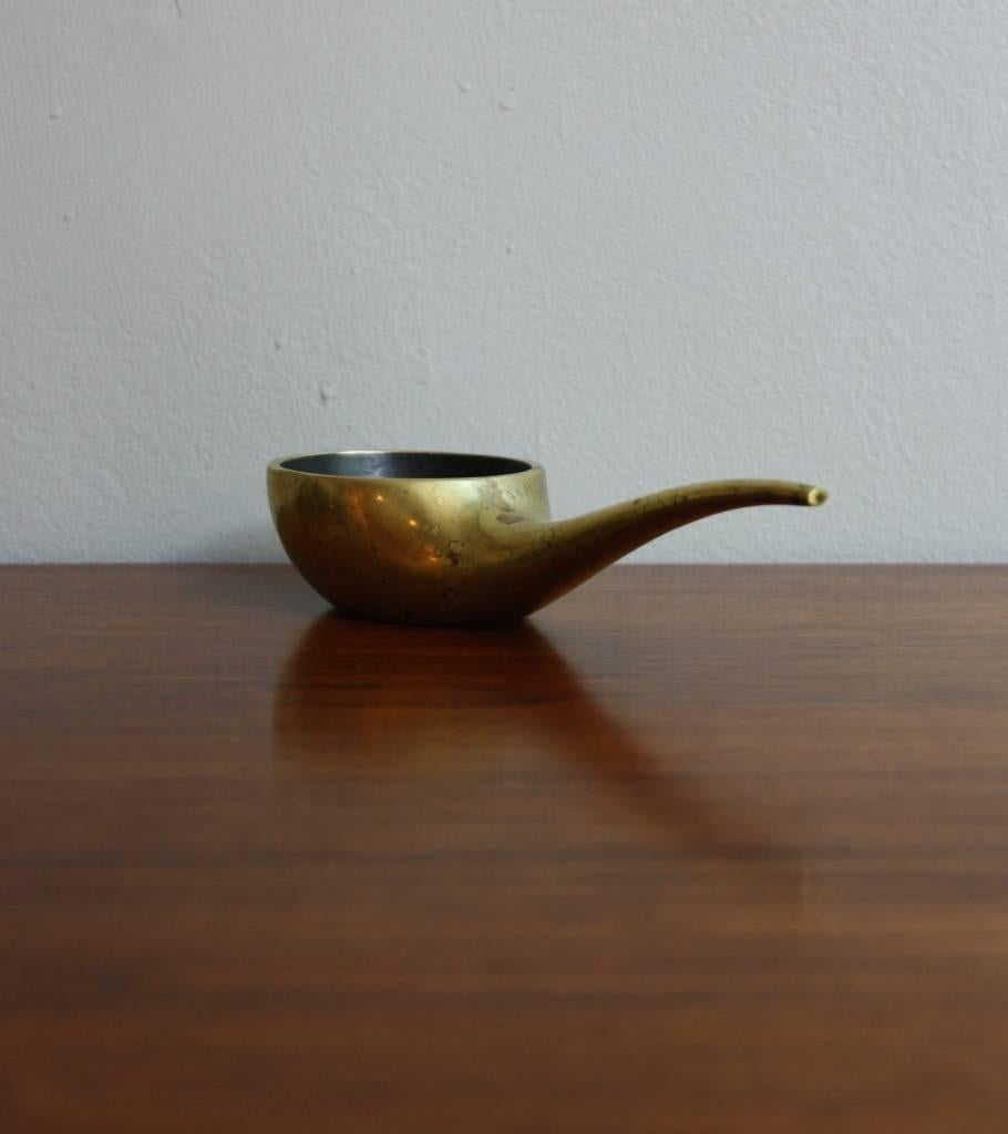 Carl Auböck Pipe Shaped Candle Holder In Excellent Condition In London, GB