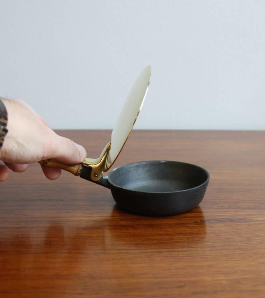Danish Carl Auböck Brass Ashtray with Lid