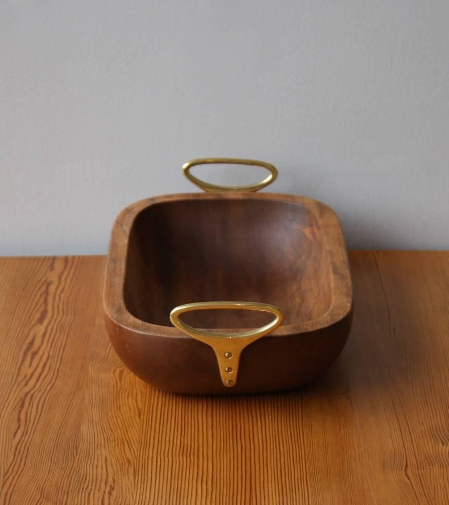 Carl Auböck Walnut Bowl In Excellent Condition In London, GB