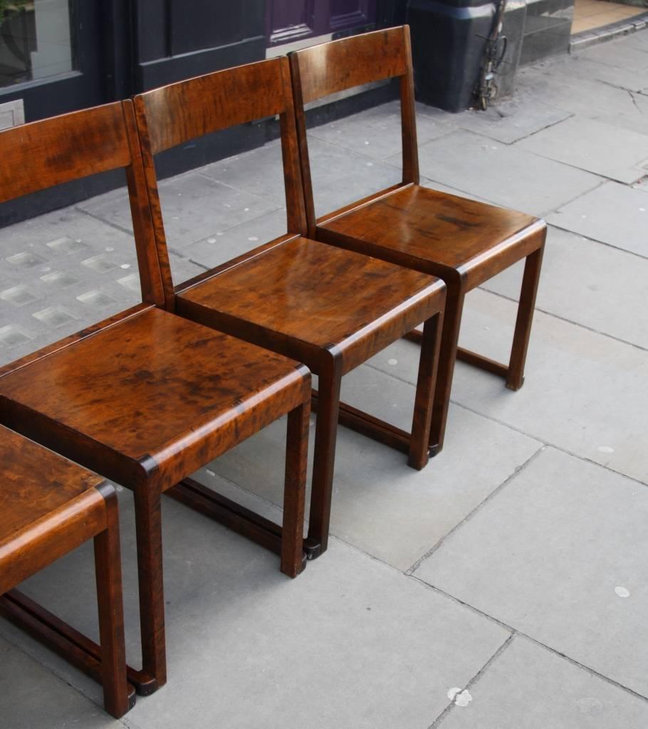 Plywood Sven Markelius Set of Seven Stacking Chairs