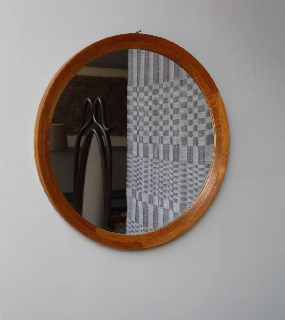 Mid-20th Century Danish 1950s Round Wall Mirror #6