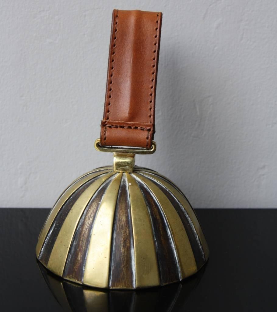 Carl Auböck Brass Striped Bell In Excellent Condition In London, GB