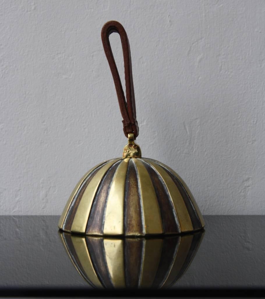 Mid-20th Century Carl Auböck Brass Striped Bell