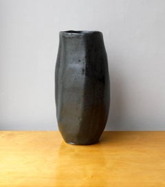 Kasper Würtz One off Asymmetrical Vase Black Glaze