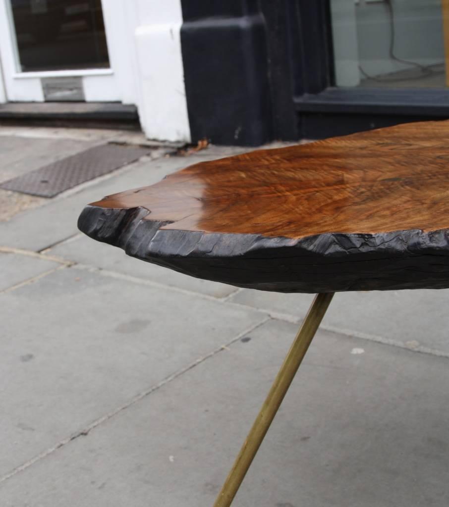 Carl Auböck Walnut Small Tree Trunk Table In Excellent Condition In London, GB