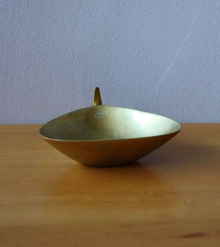 Carl Auböck Large Brass Ashtray with Tamper #2 2