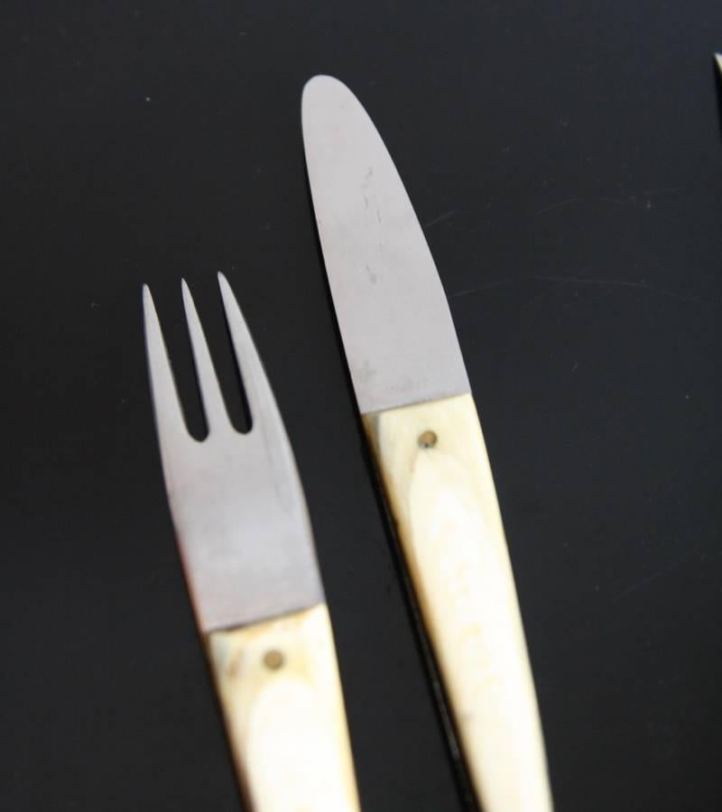 Carl Auböck Set of Two Forks & Knives #1 In Excellent Condition In London, GB