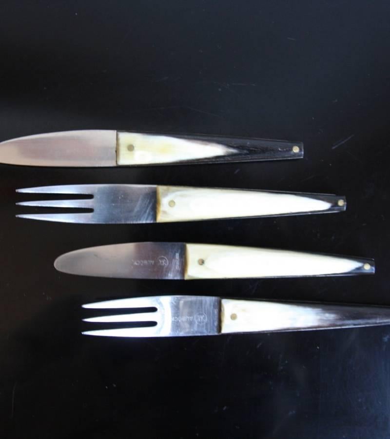 Carl Auböck Set of Two Forks & Knives #1 2