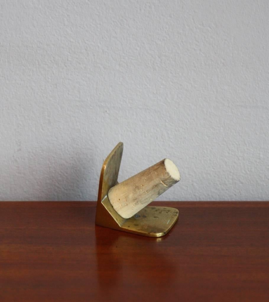 Modern Carl Aubock Brass Stopper 