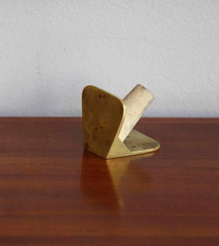 Carl Aubock Brass Stopper  In Excellent Condition In London, GB