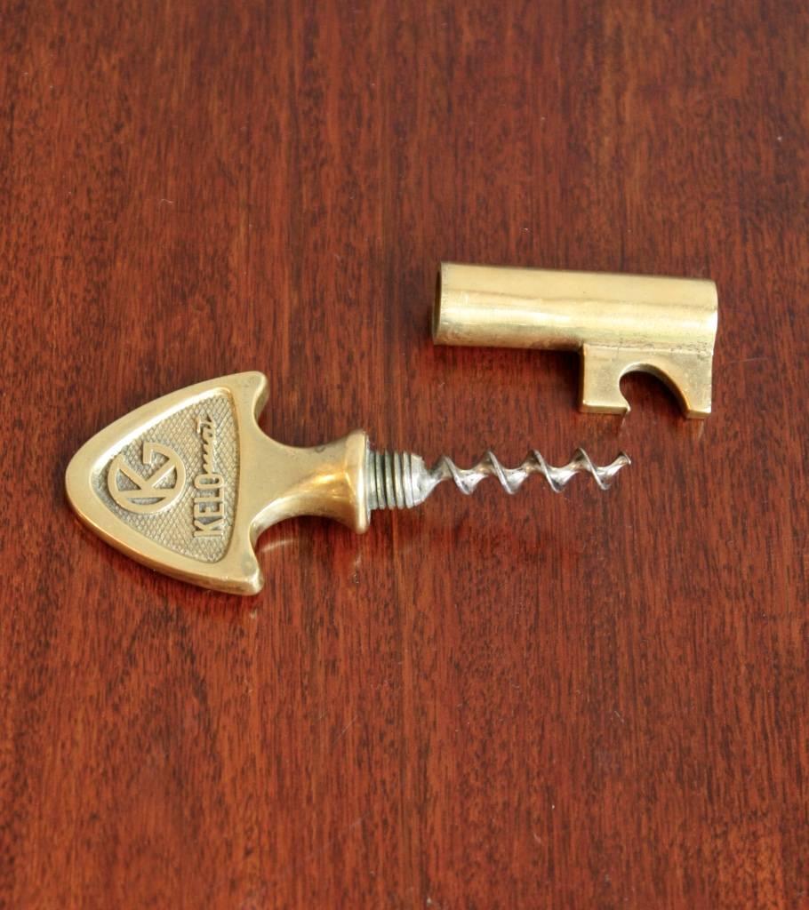 Austrian Carl Auböck Brass Key Corkscrew with Elephant For Sale