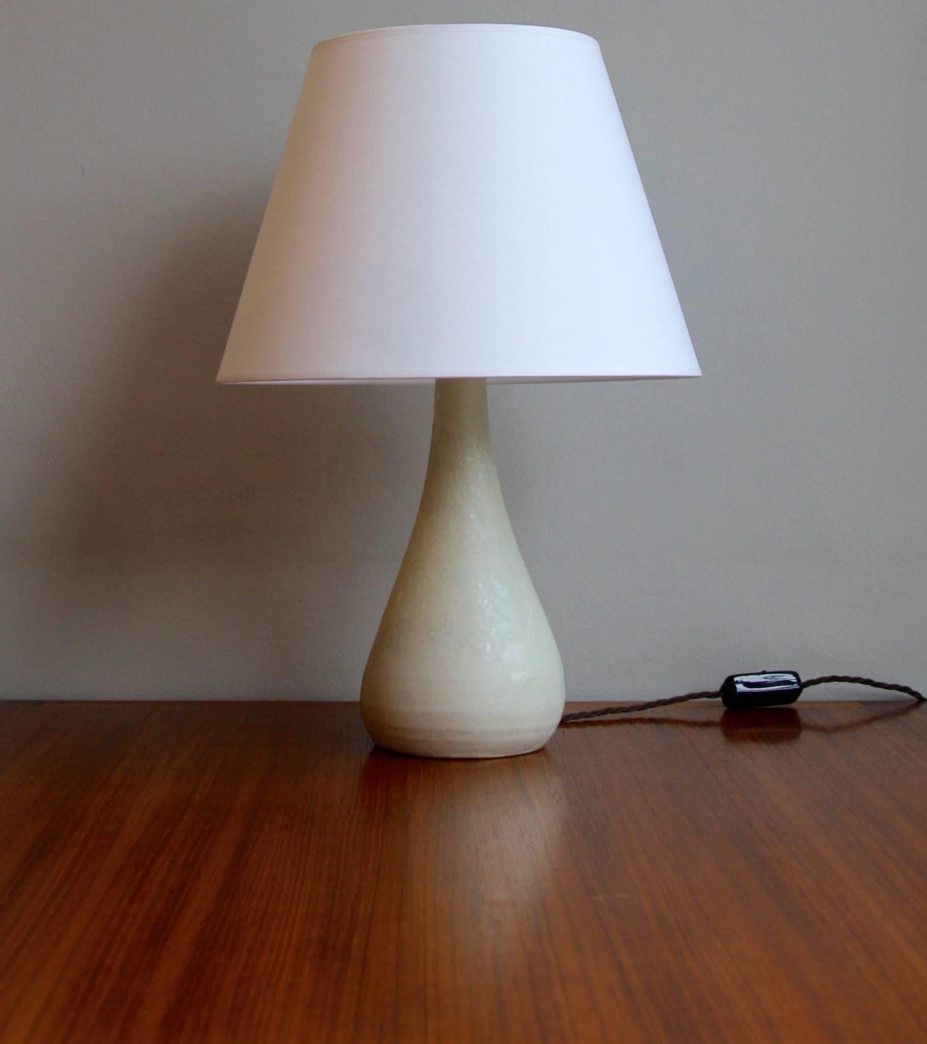 Modern One-Off Teardrop Stoneware Table Light by Kasper Würtz