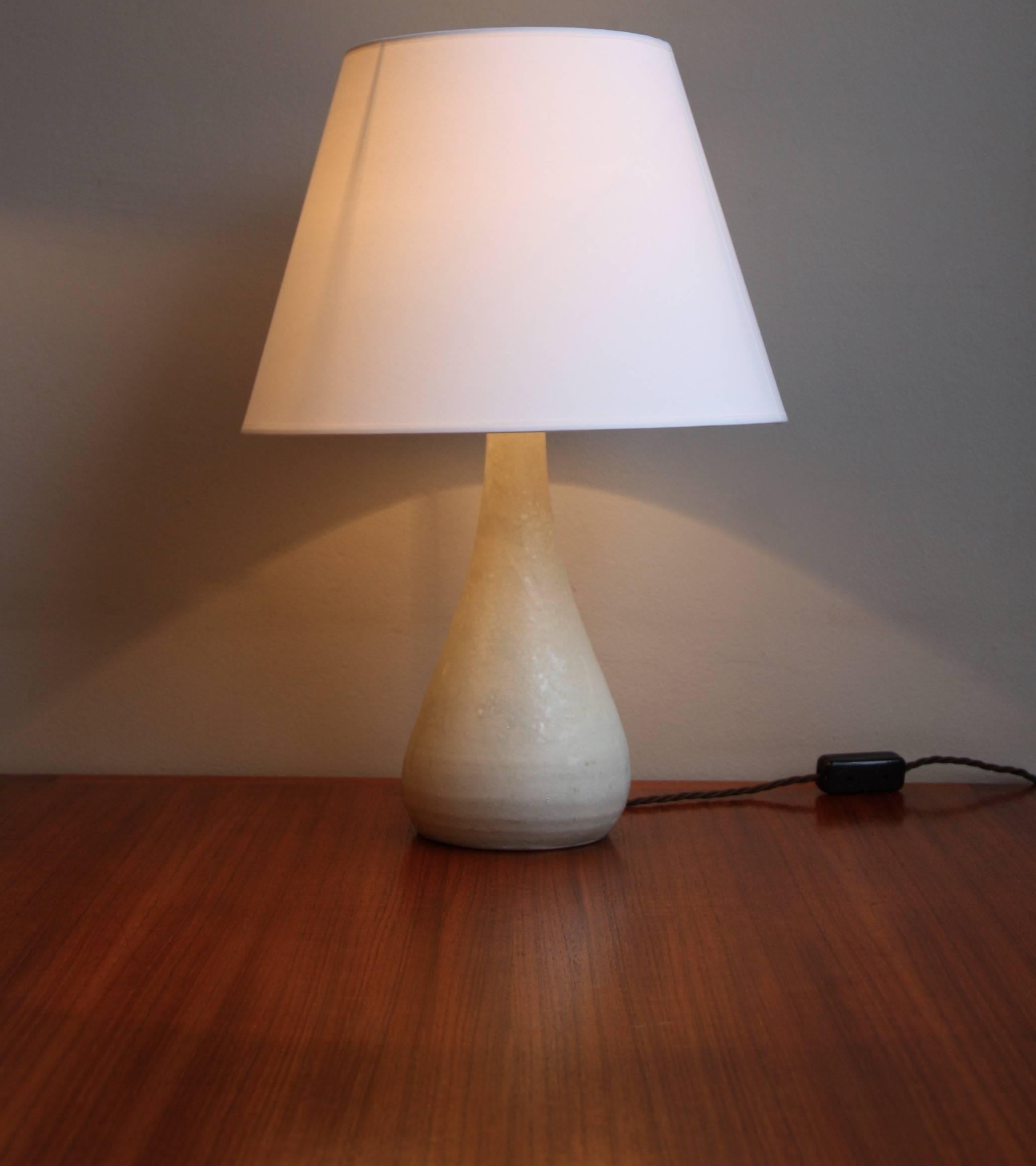 Danish One-Off Teardrop Stoneware Table Light by Kasper Würtz