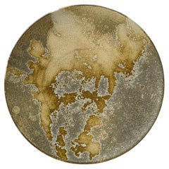 Yellow and Grey Glazed Charger, K H Würtz, Denmark