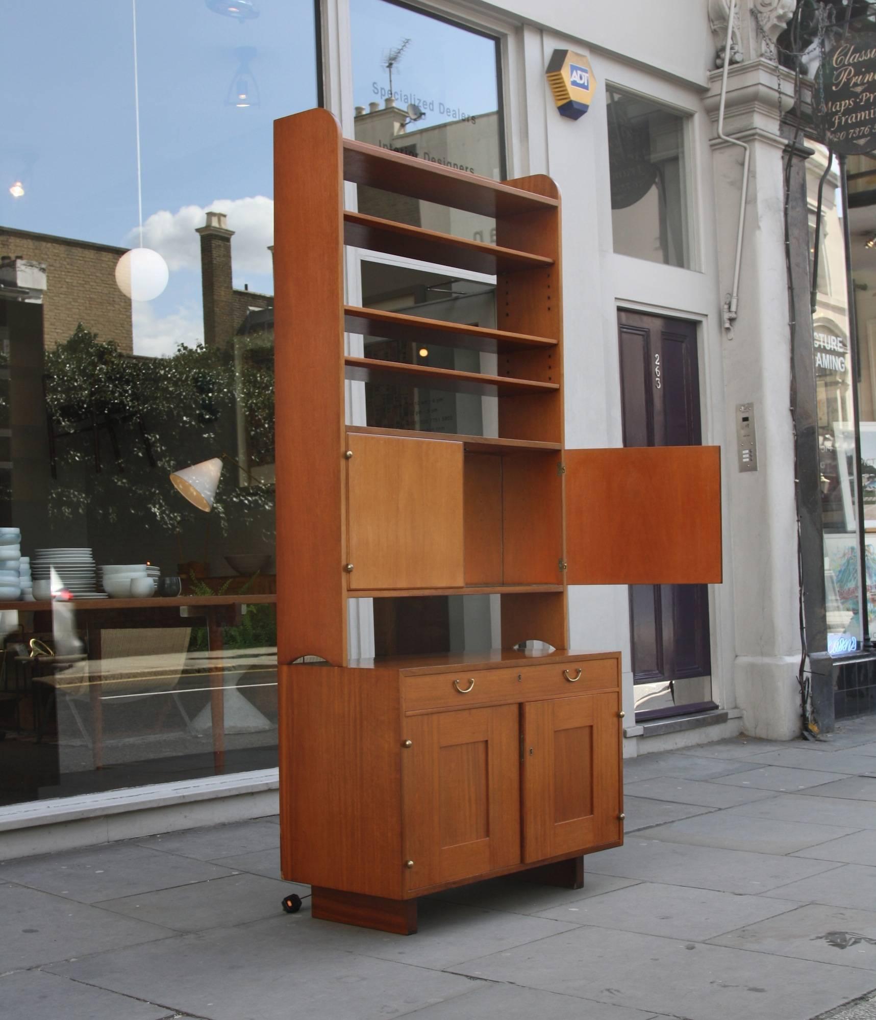 Josef Frank Tall Mahogany Drinks Cabinet In Good Condition In London, GB