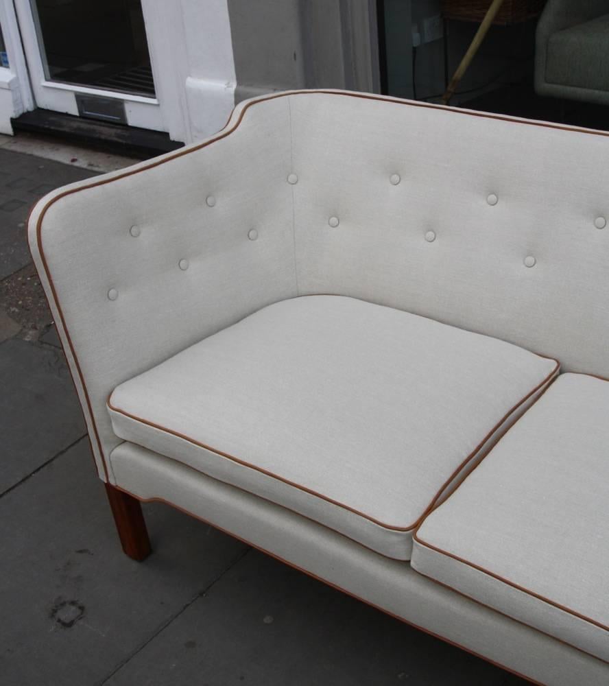 Mahogany Wonderful Small Sofa by Danish Master Cabinetmaker