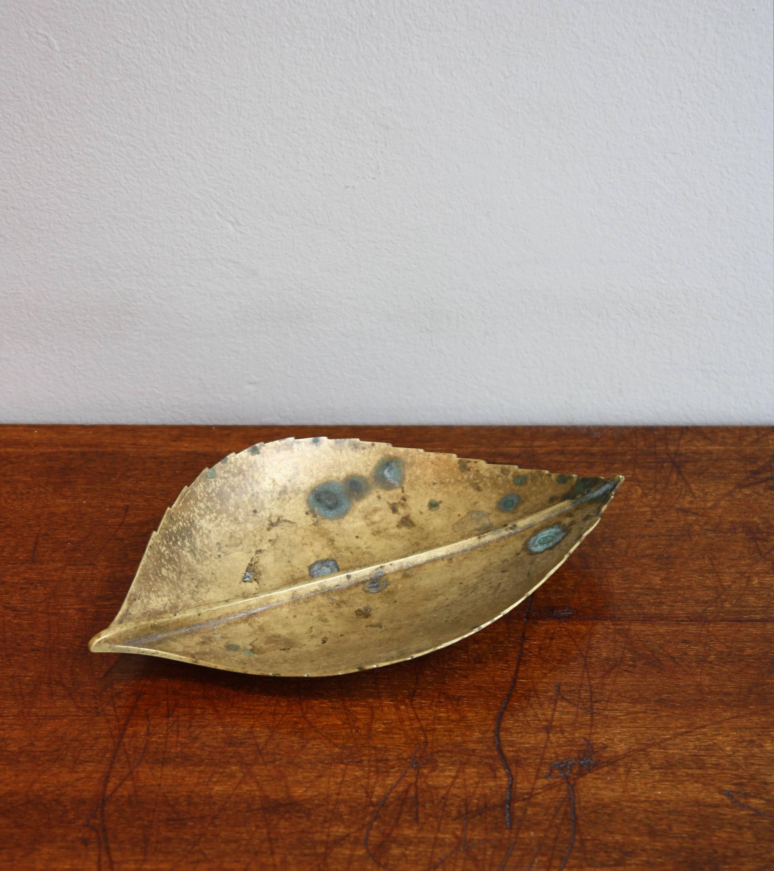 Carl Auböck Brass Leaf Ashtray In Excellent Condition In London, GB