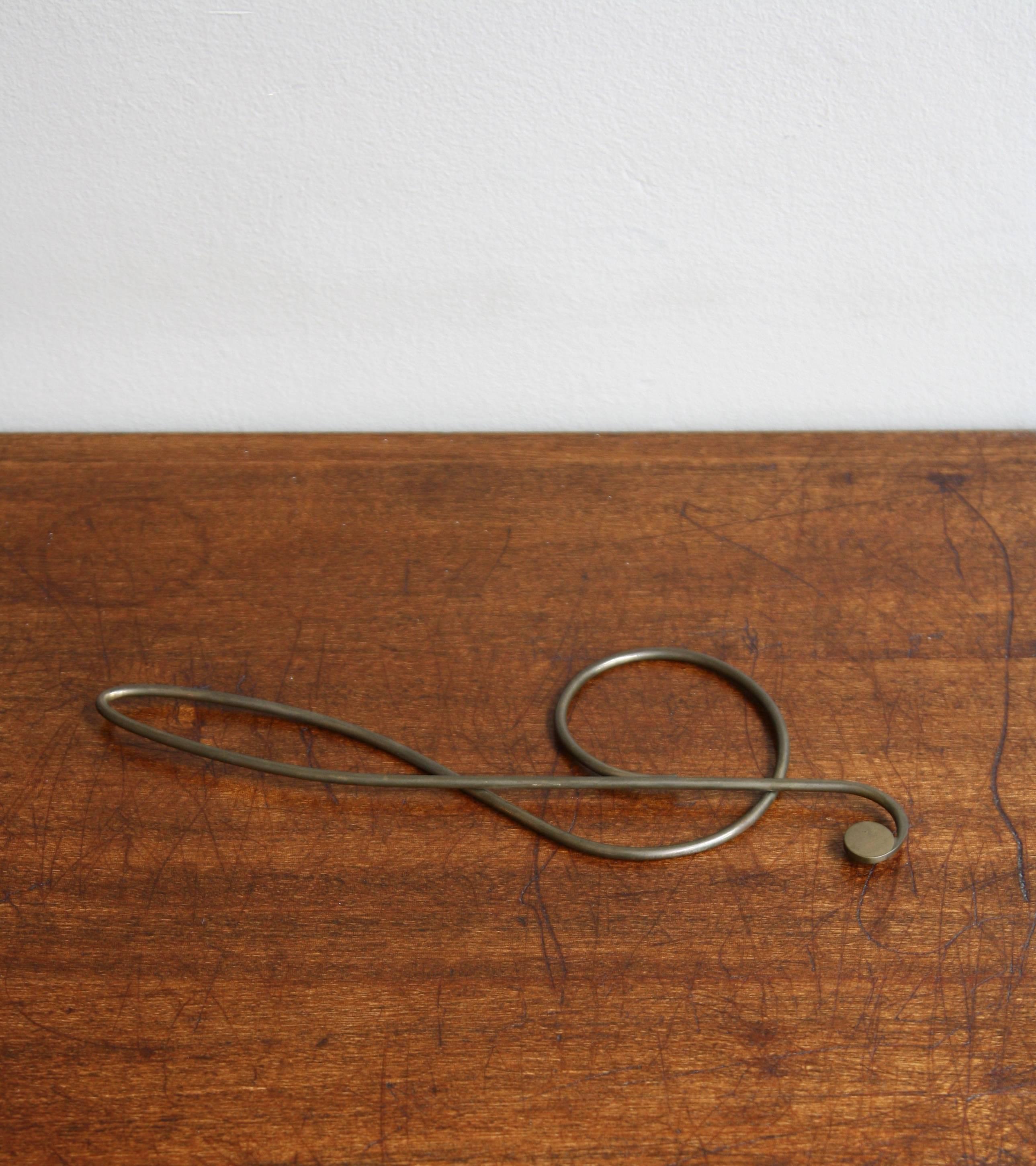 Carl Auböck Treble Clef Shaped Paper Clip In Excellent Condition In London, GB