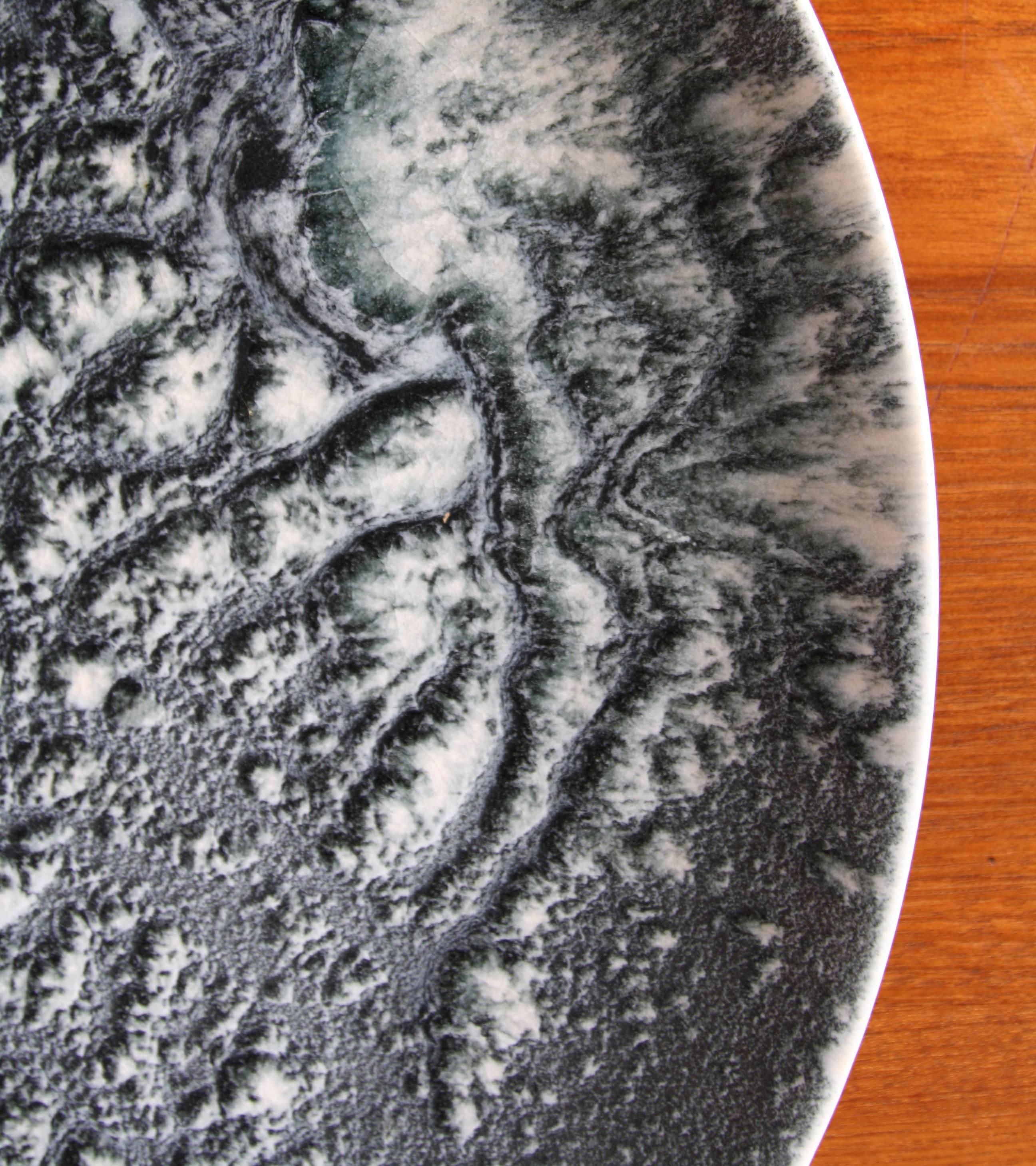 Hand-Crafted Kasper Würtz One off Cosmic Stoneware Platter