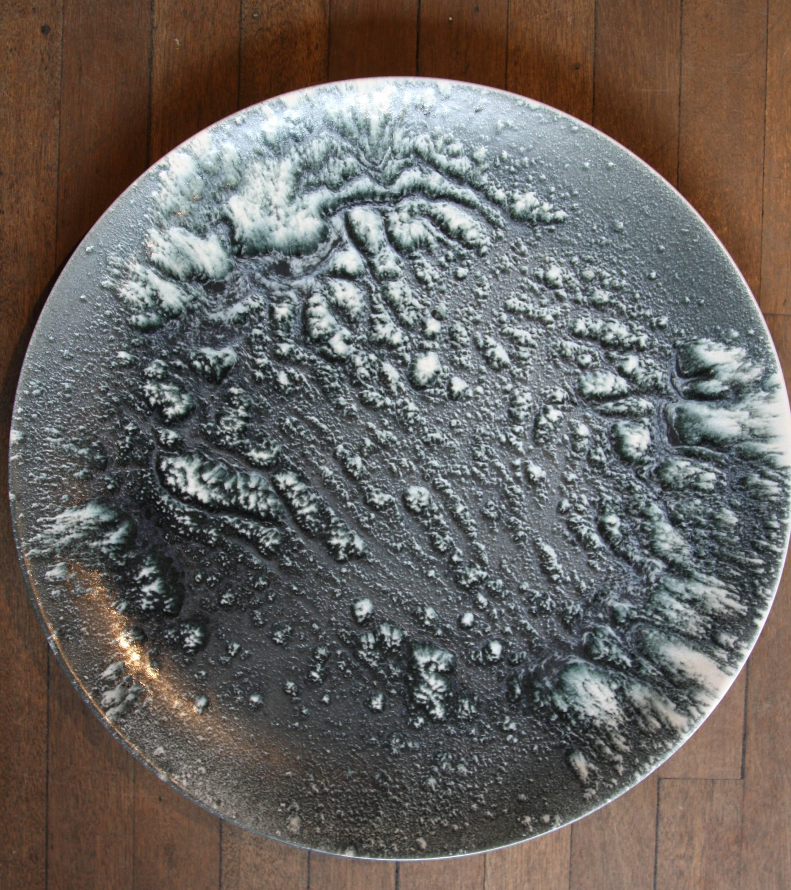 Kasper Würtz One off Cosmic Stoneware Platter In Excellent Condition In London, GB