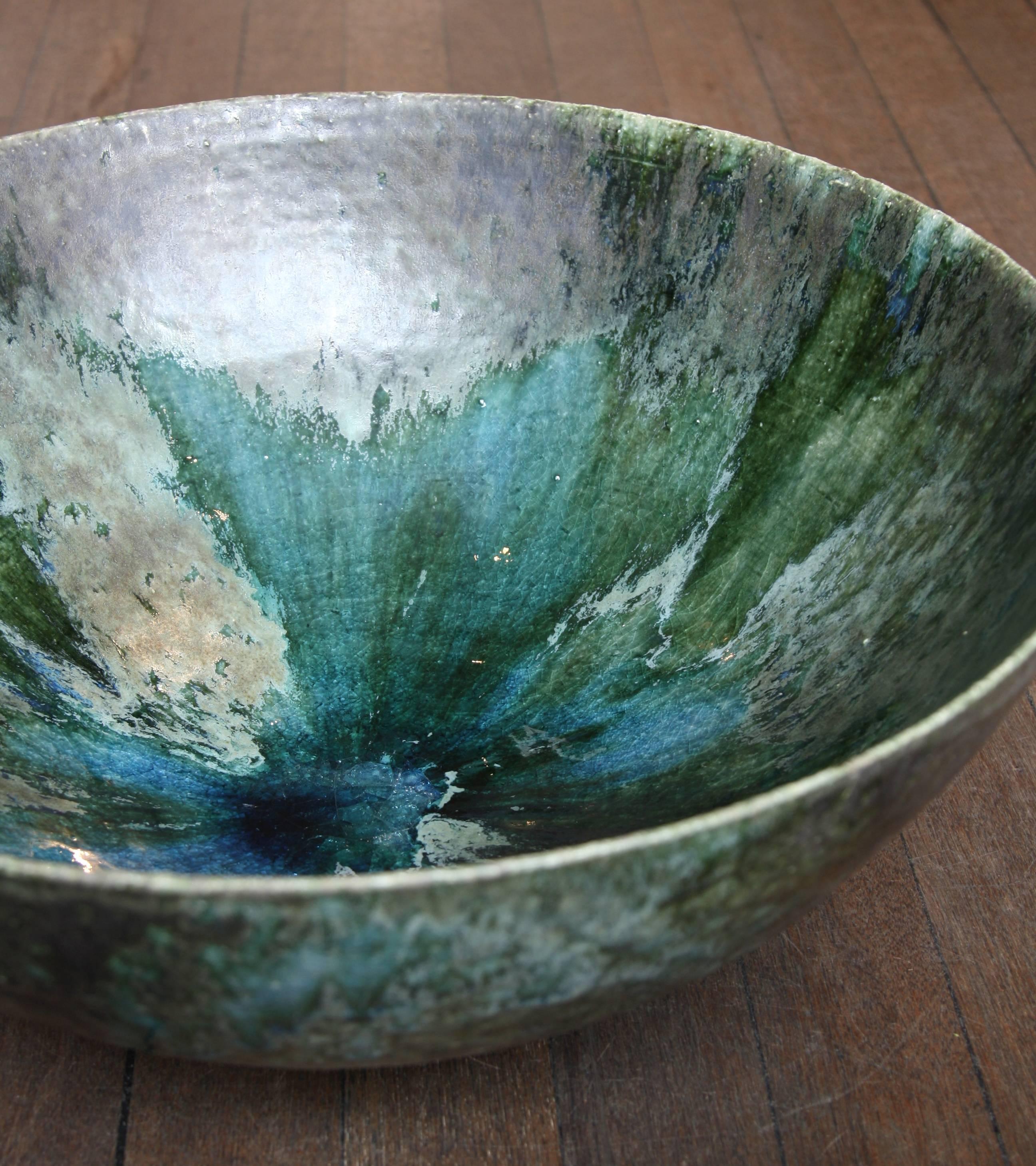 Contemporary Kasper WüRtz One off Massive Stoneware Bowl