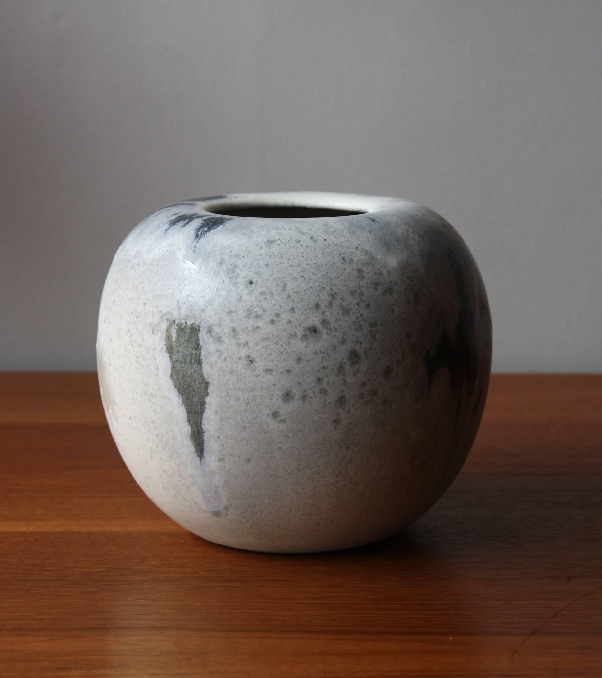 Modern Kasper Würtz One Off Ovoid Stoneware Vase