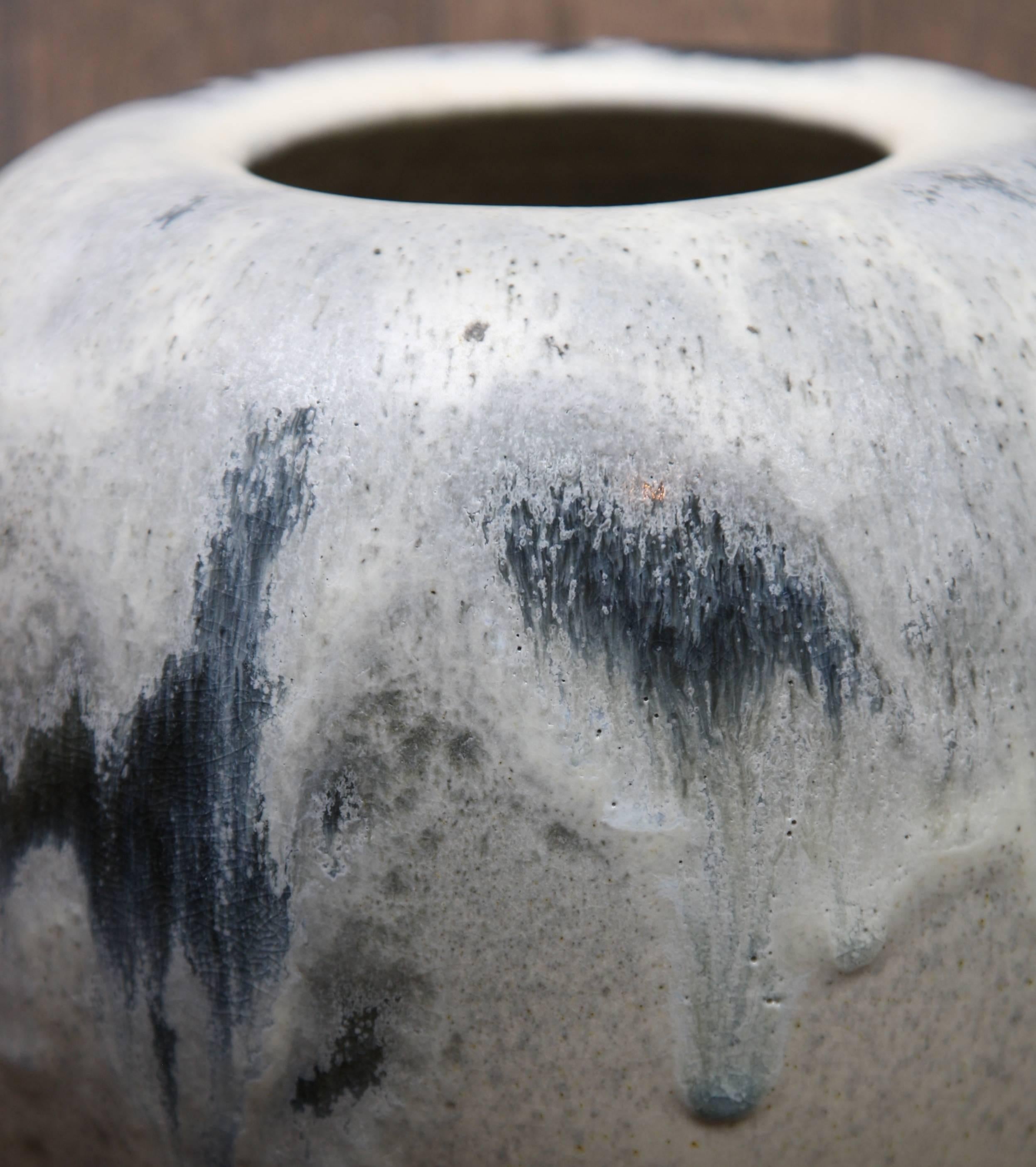Kasper Würtz One Off Ovoid Stoneware Vase In Excellent Condition In London, GB