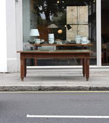 Large Oak Desk with Map Drawer