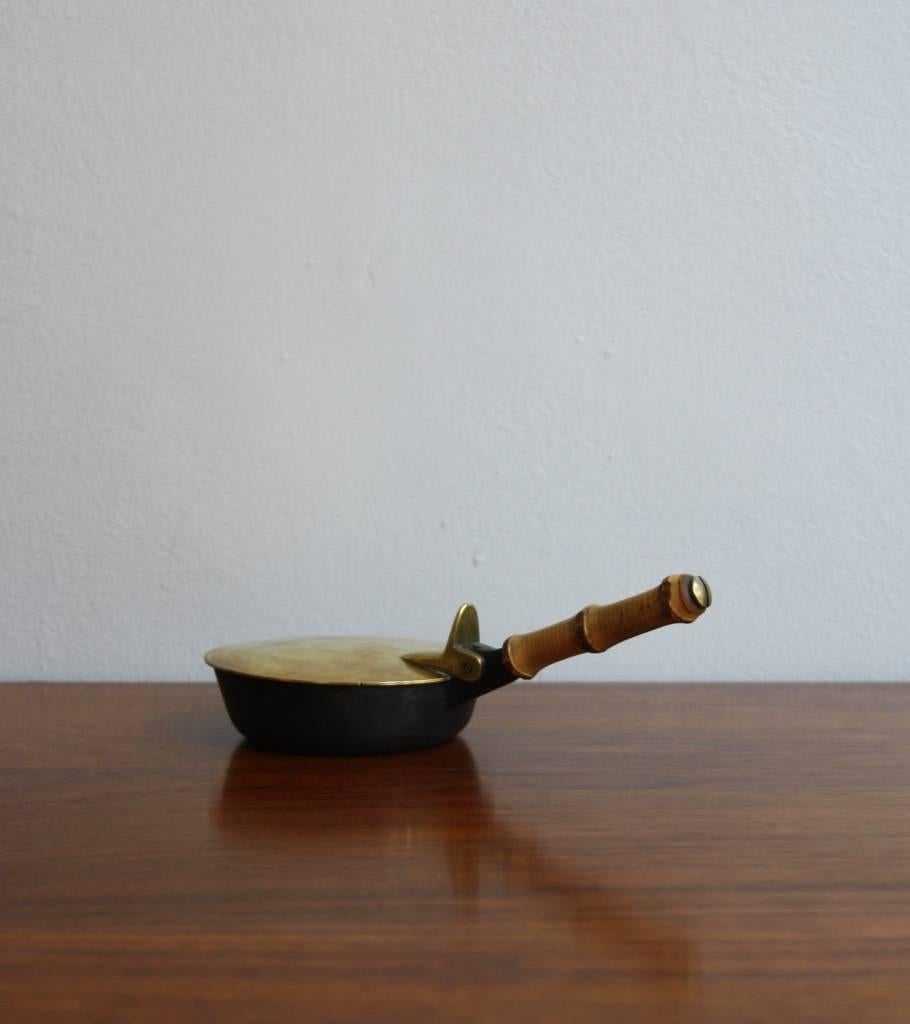 Modern Carl Auböck Brass Ashtray with Lid