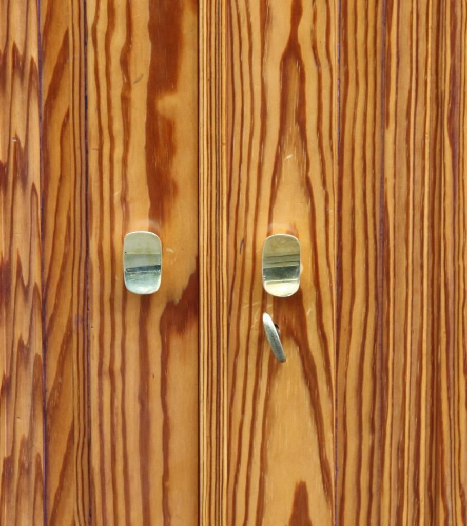 Carved Carl Malmsten Pine Cabinet