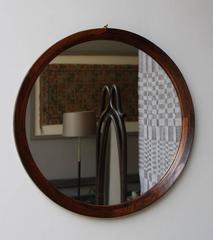 Danish 1950s Round Wall Mirror #3