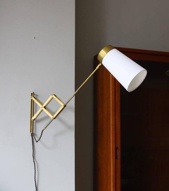 Vintage Danish 1950s Concertina Wall Light 1 at 1stdibs