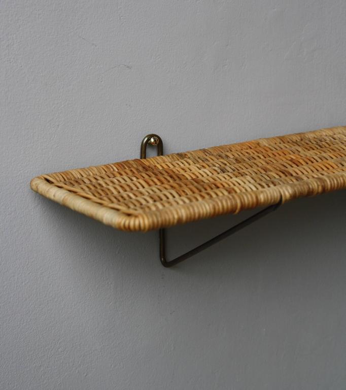 rattan floating shelf rattan floating shelf