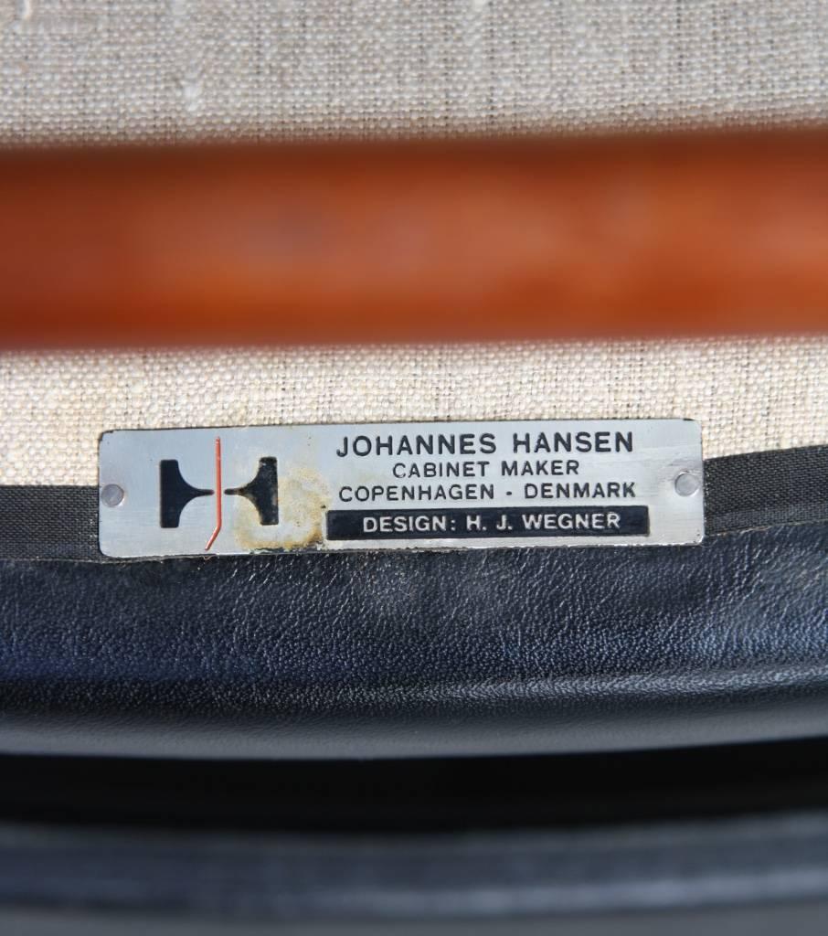 Leather Hans Wegner Armchair JH507 For Sale