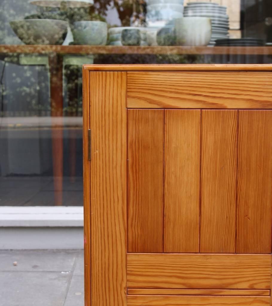 Mogens Koch Wall Mounted Pine Cabinet In Excellent Condition In London, GB