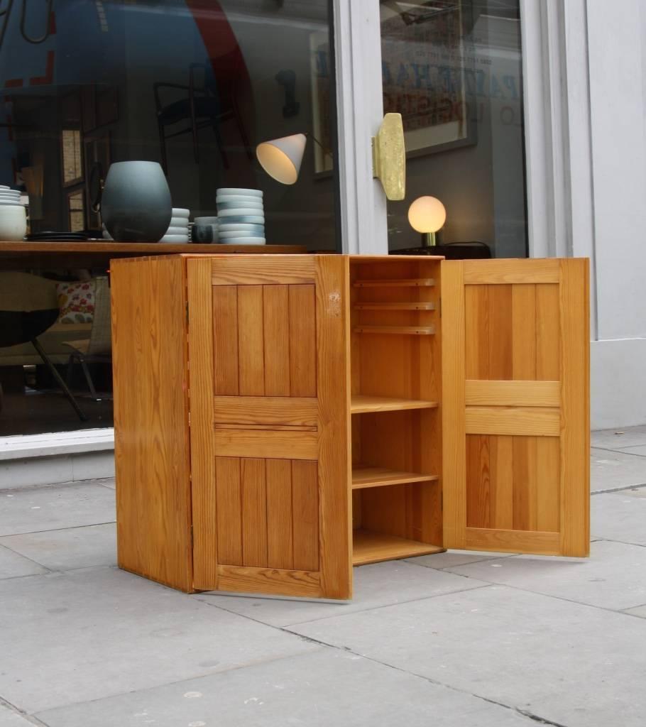 Danish Mogens Koch Wall Mounted Pine Cabinet