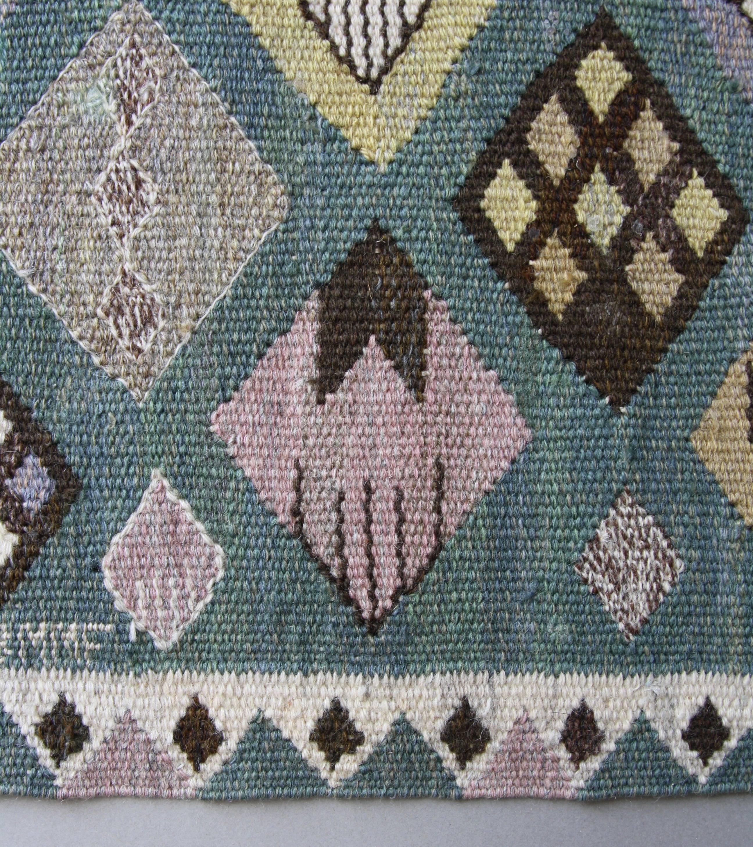 Barbro Nilsson, Marta Maas-Fjetterström, Vintage 1950s MMF Swedish Textile For Sale 1