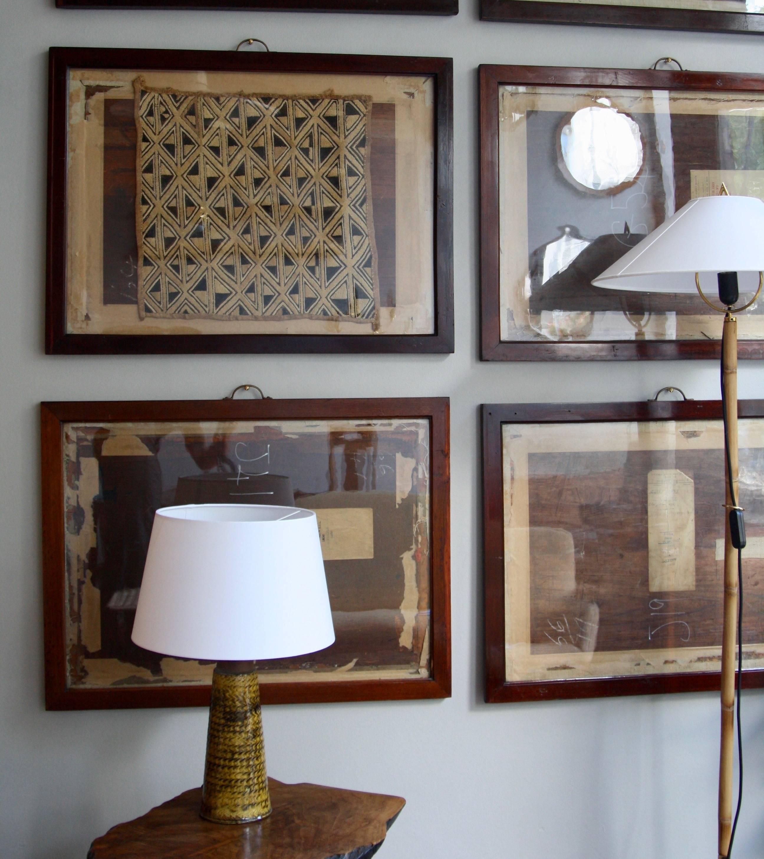 Brass Antique Mahogany Frames/ Specimen Trays/ Museum Display Cases from the V&A