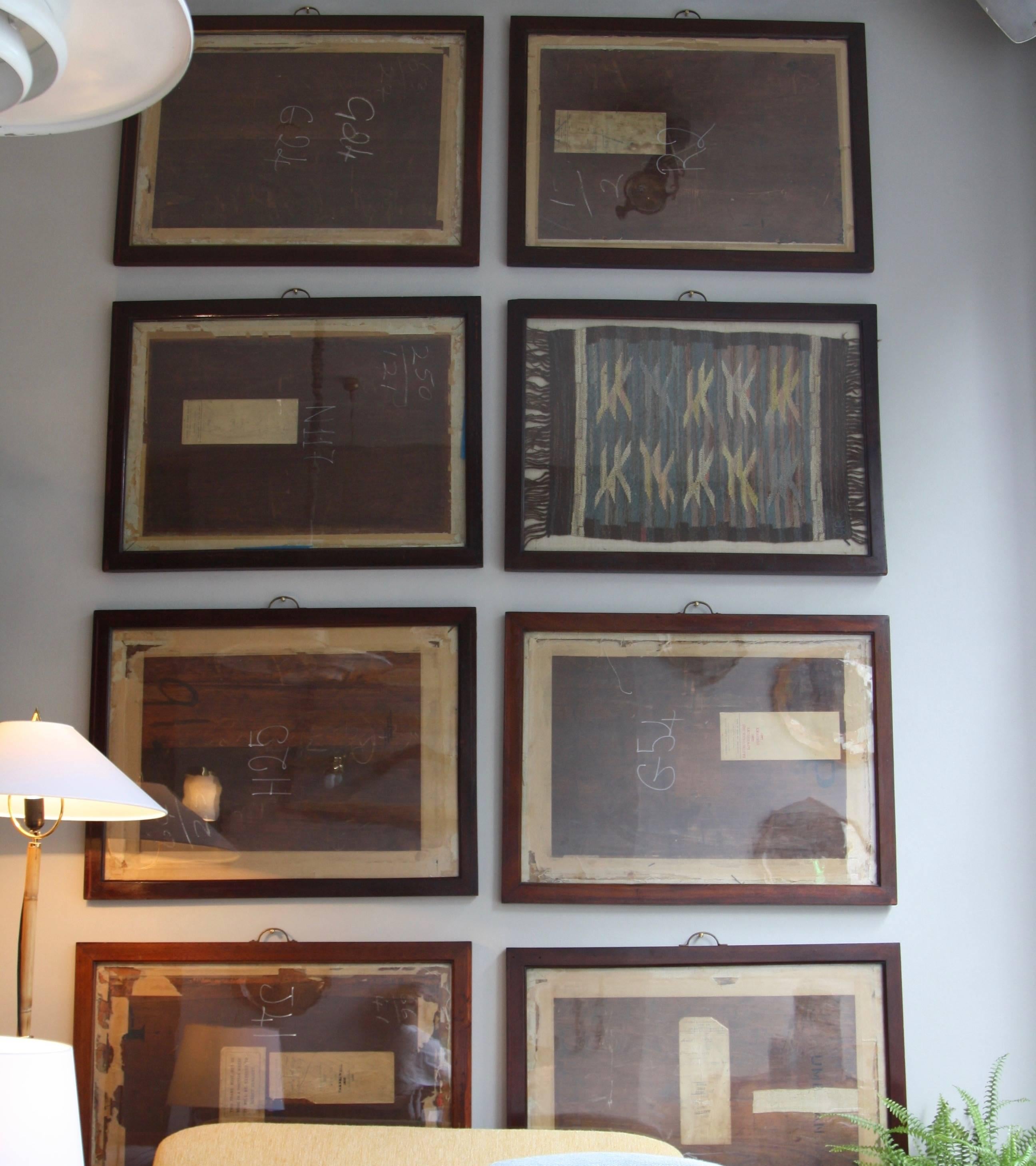Antique Mahogany Frames/ Specimen Trays/ Museum Display Cases from the