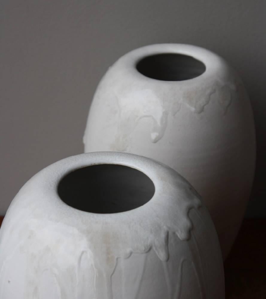 Scandinavian Modern Kasper Würtz Medium Tall Vase White Glaze
